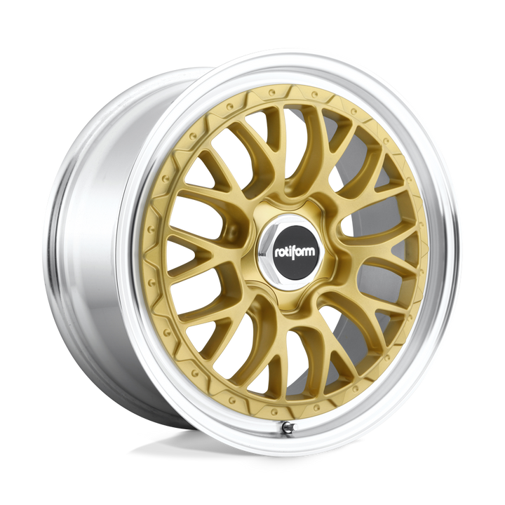Rotiform | R156 LSR | Matte Gold Machined | 18X8.5 | 5X114.3 | 35mm/6.13" | R156188565+35