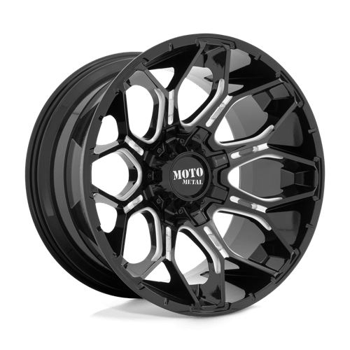 Moto Metal | MO808 SNIPER | Gloss Black Milled | 20X9 | 6X135/6X139.7 | 0mm/5" | MO80829067300