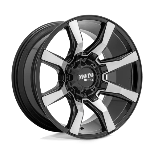 Moto Metal | MO804 SPIDER | Gloss Black Machined | 20X10 | 6X135/6X139.7 | 12mm/5.97" | MO80421067512