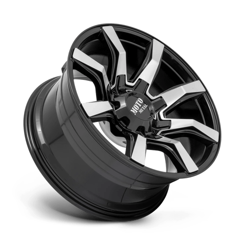 Moto Metal | MO804 SPIDER | Gloss Black Machined | 20X10 | 6X135/6X139.7 | 12mm/5.97" | MO80421067512