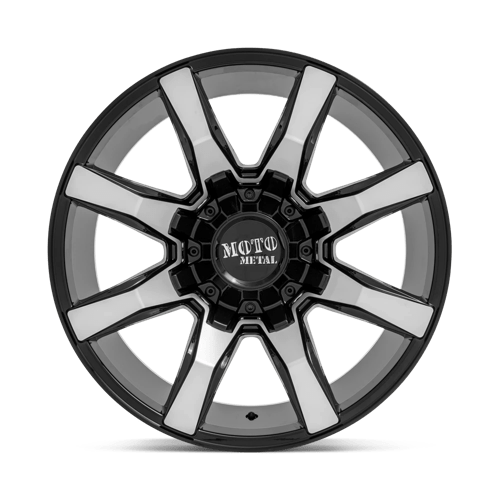 Moto Metal | MO804 SPIDER | Gloss Black Machined | 20X10 | 6X135/6X139.7 | 12mm/5.97" | MO80421067512