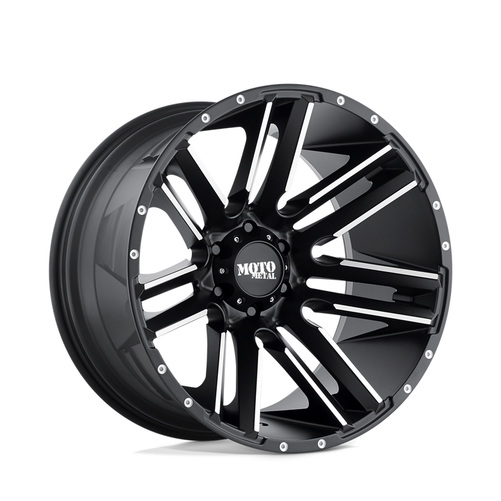 Moto Metal | MO978 RAZOR | Satin Black Machined | 20X10 | 6X139.7 | -24mm/4.56" | MO97821068524N