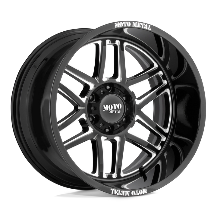 Moto Metal | MO992 FOLSOM | Gloss Black Milled | 20X9 | 6X139.7 | 18mm/5.71" | MO99229068318
