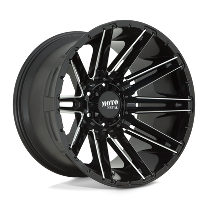 Moto Metal | MO998 KRAKEN | Gloss Black Milled | 22X10 | 6X139.7 | -18mm/4.79" | MO99822068318N