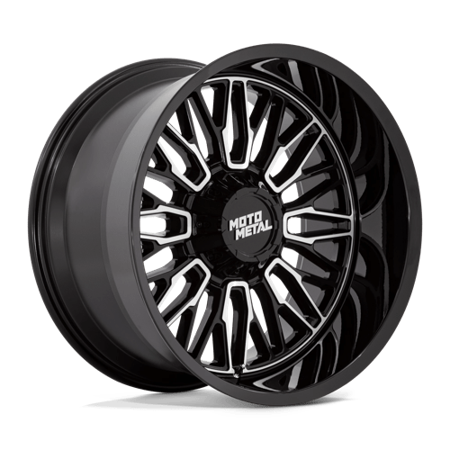 Moto Metal | MO809 STINGER | Gloss Black Machined | 22X10 | 6X135/6X139.7 | -18mm/4.79" | MO809BD22106718N