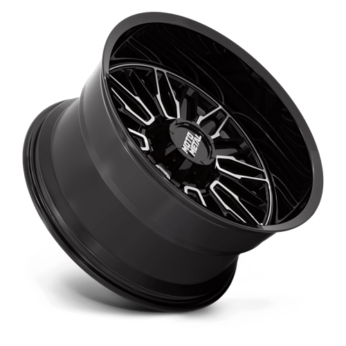 Moto Metal | MO809 STINGER | Gloss Black Machined | 22X10 | 8X170 | -18mm/4.79" | MO809BD22108718N
