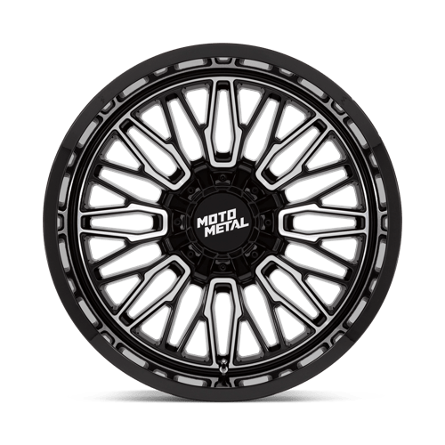Moto Metal | MO809 STINGER | Gloss Black Machined | 22X10 | 8X170 | -18mm/4.79" | MO809BD22108718N