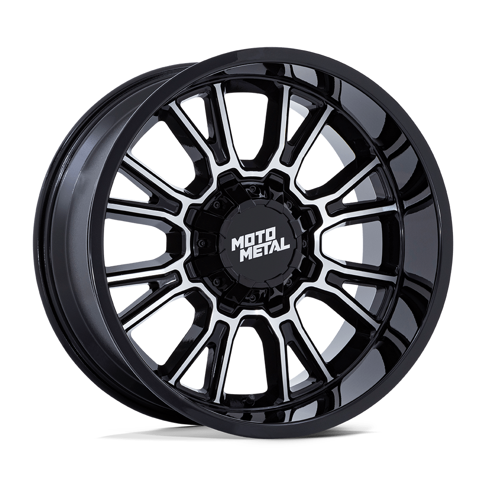 Moto Metal | MO810 LEGACY | Gloss Black Machined | 20X9 | 6X135/6X139.7 | 20mm/5.79" | MO810BD20906720