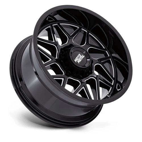 Moto Metal | MO812 TURBINE | Gloss Black Milled | 20X10 | 6X135 | -18mm/4.79" | MO812BE20106318N