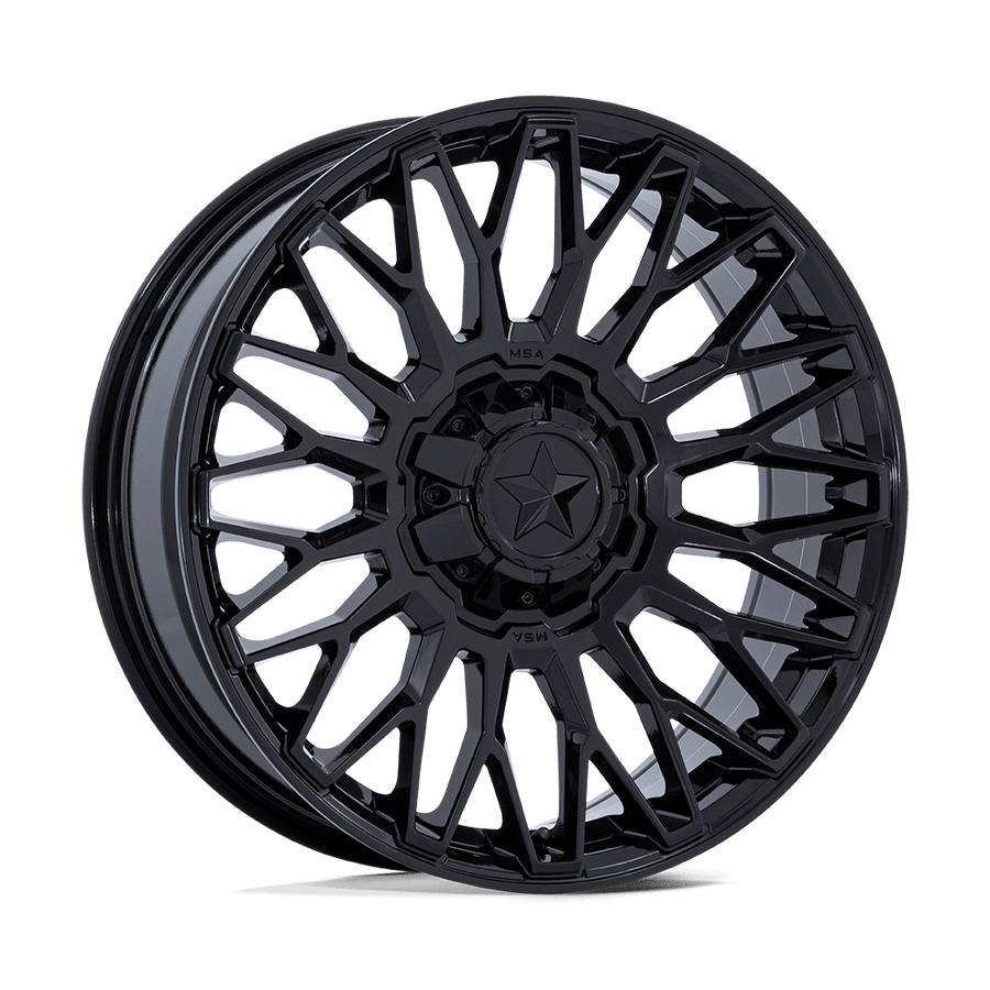 MSA Offroad Wheels | M50 CLUBBER | Gloss Black | 20X7 | 5X114.3 | 0mm/4" | MA050BX20701200