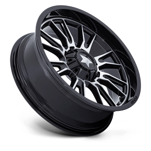 MSA Offroad Wheels | M51 THUNDERLIPS | Gloss Black Machined | 20X7 | 5X114.3 | 0mm/4" | MA051BD20701200