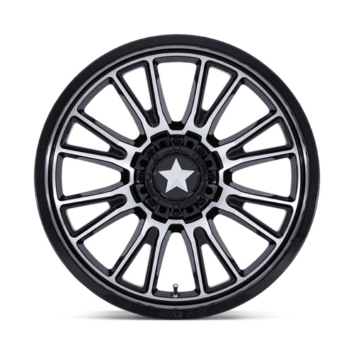 MSA Offroad Wheels | M51 THUNDERLIPS | Gloss Black Machined | 24X7 | 5X114.3 | 0mm/4" | MA051BD24701200