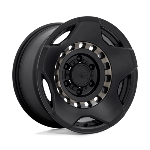 Black Rhino Hard Alloys | MUZZLE | Matte Black W/ Machined Tinted Ring | 17X9 | 6X135 | 0mm/5" | 1790MZE006135M87