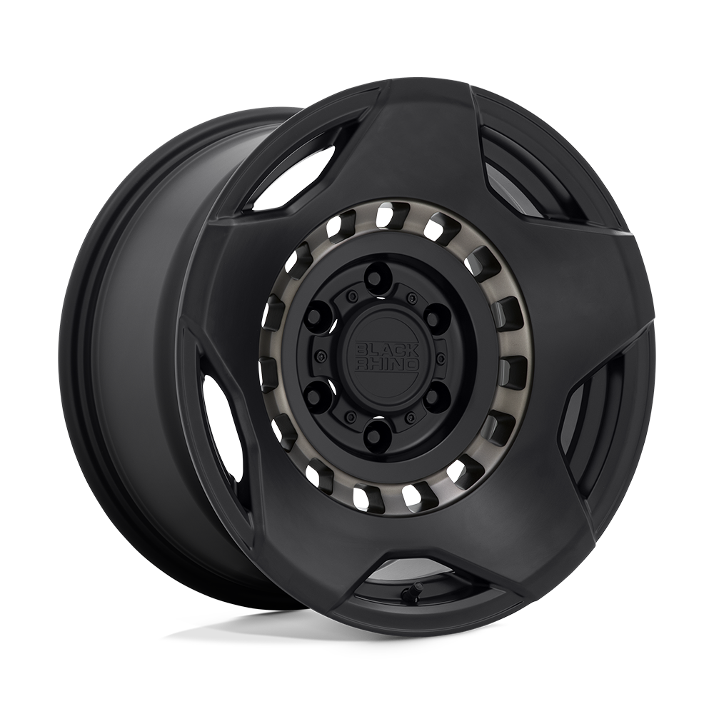 Black Rhino Hard Alloys | MUZZLE | Matte Black W/ Machined Tinted Ring | 17X9 | 6X135 | 0mm/5" | 1790MZE006135M87