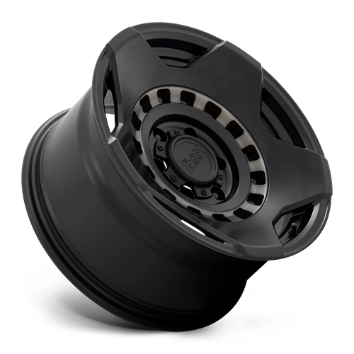 Black Rhino Hard Alloys | MUZZLE | Matte Black W/ Machined Tinted Ring | 17X9 | 6X139.7 | -18mm/4.29" | 1790MZE-86140M12
