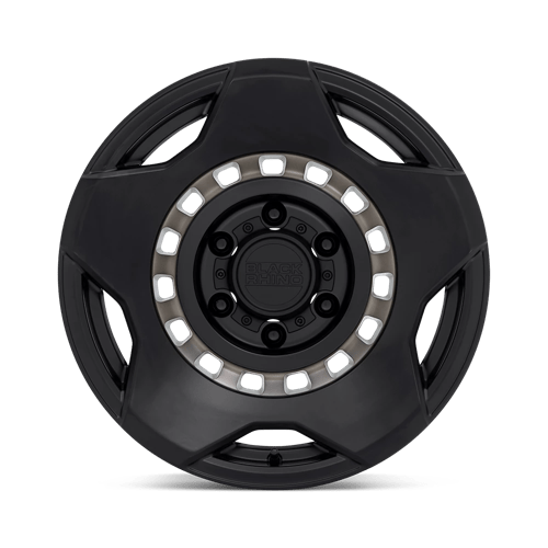Black Rhino Hard Alloys | MUZZLE | Matte Black W/ Machined Tinted Ring | 17X9 | 6X135 | 0mm/5" | 1790MZE006135M87