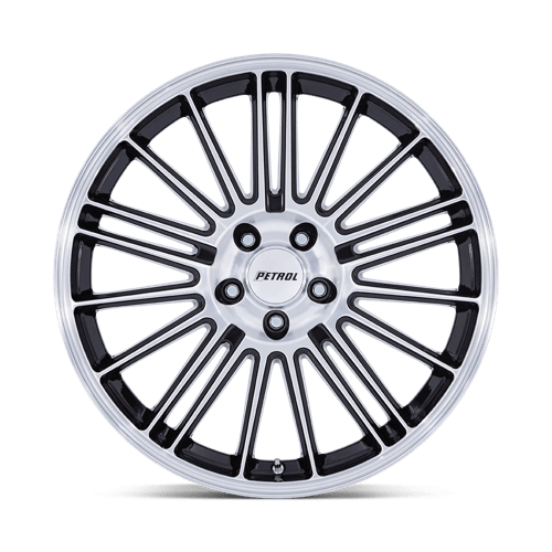 Petrol | PE001 P1D | Gloss Black With Machined Face | 20X8.5 | 5X108 | 40mm/6.32" | PE001BD20854540