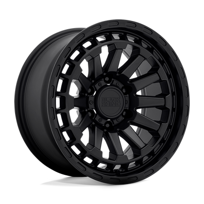 Black Rhino Hard Alloys | RAID | Matte Black | 17X8.5 | 6X135 | -18mm/4.04" | 1785RAD-86135M87