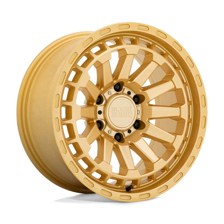Black Rhino Hard Alloys | RAID | Gold | 20X9.5 | 6X139.7 | 12mm/5.72" | 2095RAD126140L12