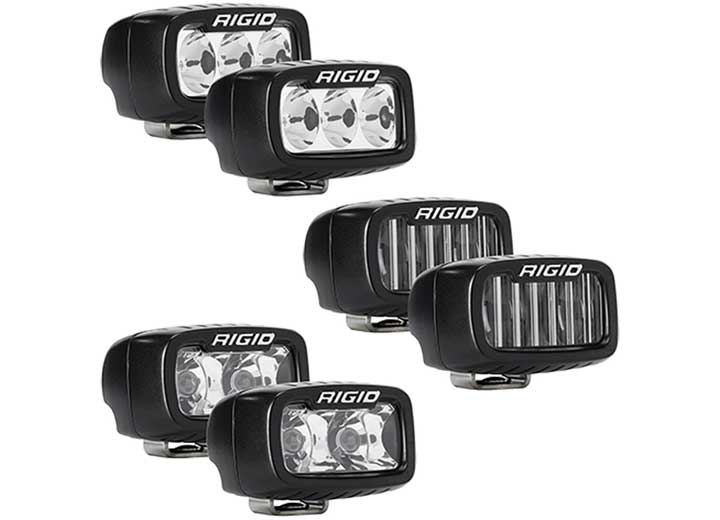 Rigid Industries 2021+ Bronco Mod Bumper Triple SR-M Fog Light Kit