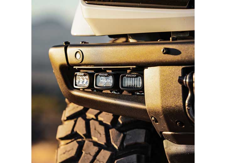 Rigid Industries 2021+ Bronco Mod Bumper Triple SR-M Fog Light Kit