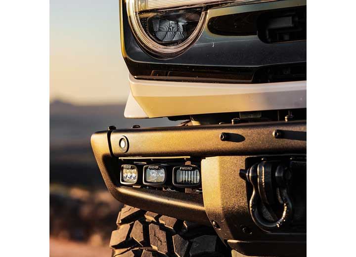 Rigid Industries 2021+ Bronco Mod Bumper Triple SR-M Fog Light Kit