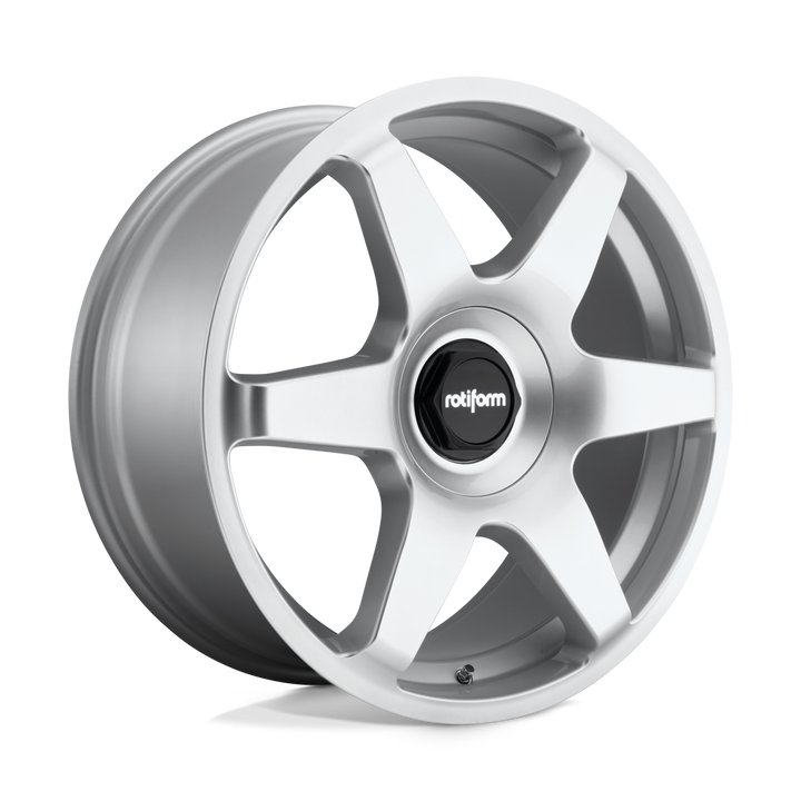 Rotiform | R114 SIX | Gloss Silver | 18X8.5 | 5X114.3/5X120 | 35mm/6.13" | R114188552+35