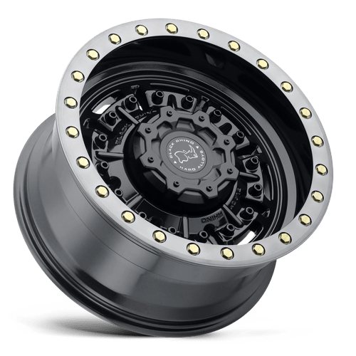 Black Rhino Hard Alloys | ABRAMS | Gloss Gun Black W/ Machined Dark Tint | 17X8.5 | 6X139.7 | 0mm/4.75" | 1785ABR006140B12
