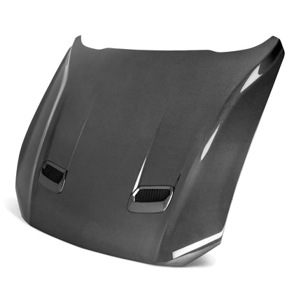 Anderson Composites Type-OE Double-Sided Carbon Fiber Hood - 2018-2023 Ford Mustang