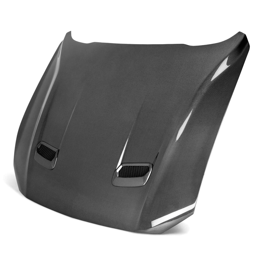 Anderson Composites Type-OE Double-Sided Carbon Fiber Hood - 2018-2023 Ford Mustang