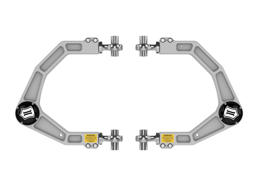 ICON Vehicle Dynamics Billet Upper Control Arms w/ Delta Joint PRO - 2021-2025 Ford F-150 Raptor
