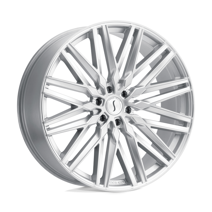 Status | ADAMAS | Silver W/ Mirror Cut Face | 20X9 | 6X139.7 | 15mm/5.59" | 2090ADM156140S12