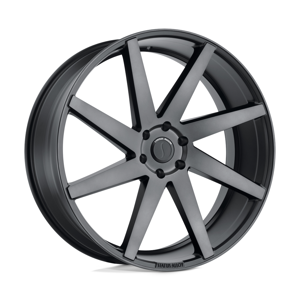 Status | BRUTE | Carbon Graphite | 24X9.5 | 5X114.3 | 30mm/6.43" | 2495BRT305114B76