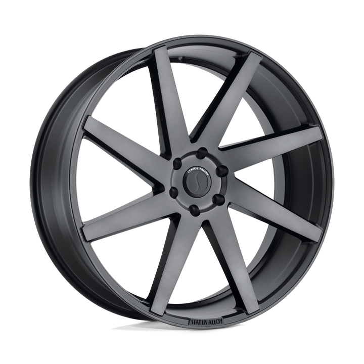 Status | BRUTE | Carbon Graphite | 24X9.5 | 5X114.3 | 30mm/6.43" | 2495BRT305114B76