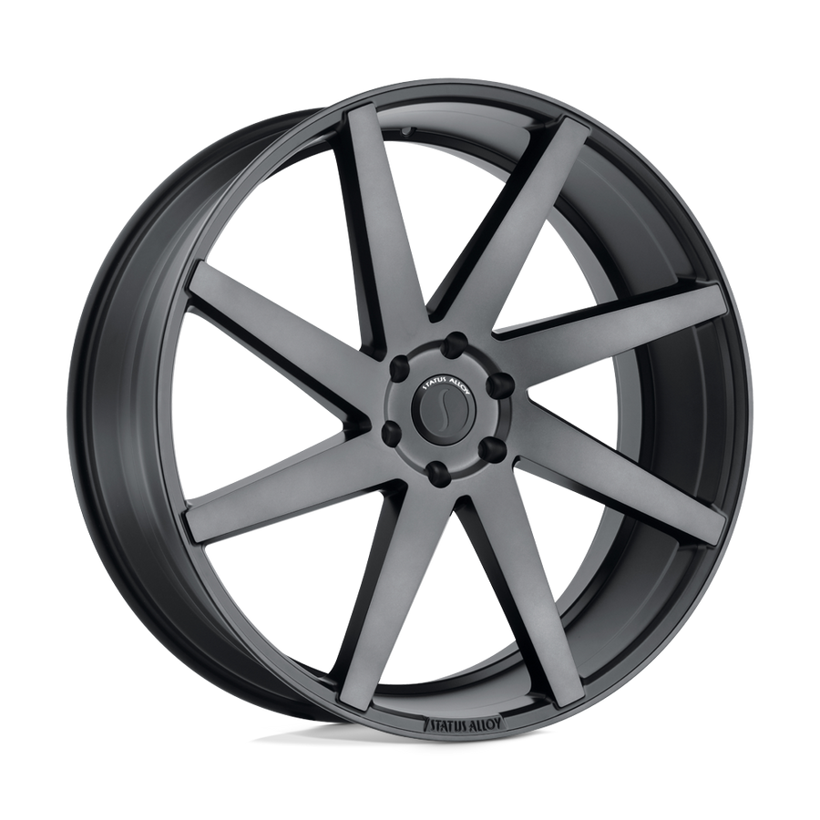 Status | BRUTE | Carbon Graphite | 24X9.5 | 5X114.3 | 30mm/6.43" | 2495BRT305114B76