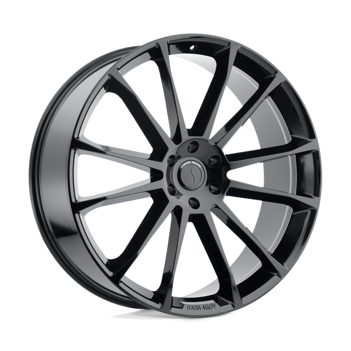 Status | GOLIATH | Gloss Black | 22X9.5 | 6X139.7 | 15mm/5.84" | 2295GTH156140B12