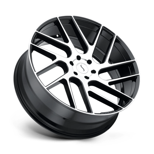 Status | JUGGERNAUT | Gloss Black W/ Machined Face | 22X9.5 | 6X139.7 | 15mm/5.84" | 2295JGR156140F12