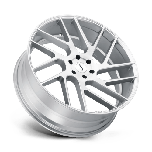 Status | JUGGERNAUT | Silver W/ Brushed Machined Face | 24X9.5 | 5X114.3 | 30mm/6.43" | 2495JGR305114S76