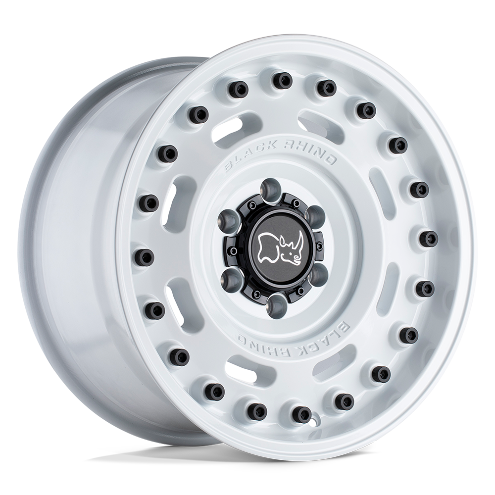 Black Rhino Hard Alloys | AXLE | Gloss White | 18X9.5 | 6X139.7 | -18mm/4.54" | 1895AXL-86140W12