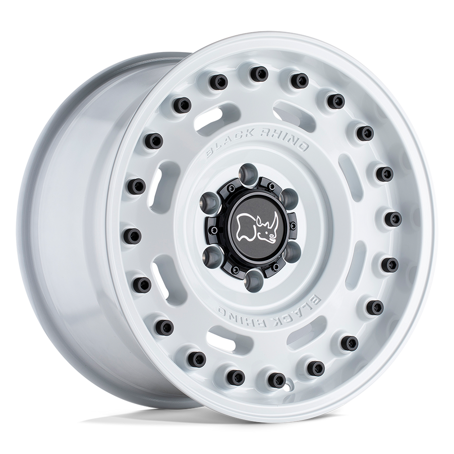 Black Rhino Hard Alloys | AXLE | Gloss White | 18X9.5 | 6X139.7 | -18mm/4.54" | 1895AXL-86140W12