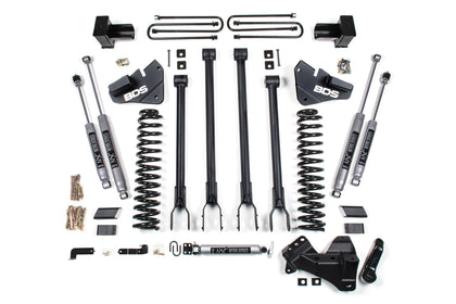 BDS 4" Lift Kit - 2017-2019 Ford F-250 / F-350 Super Duty 4WD (4-Link Conversion)