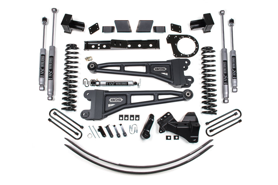 BDS 6" Lift Kit - 2017-2019 Ford F-250/F-350 Super Duty 4WD (w/ Radius Arm)