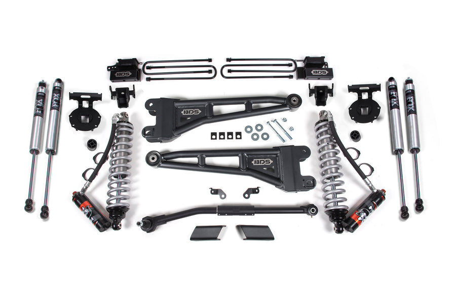 BDS 2.5" Lift Kit - 2020-2022 Ford F-450 Super Duty 4WD (w/ Radius Arm | FOX 2.5 Performance Elite Coil-Over Conversion)