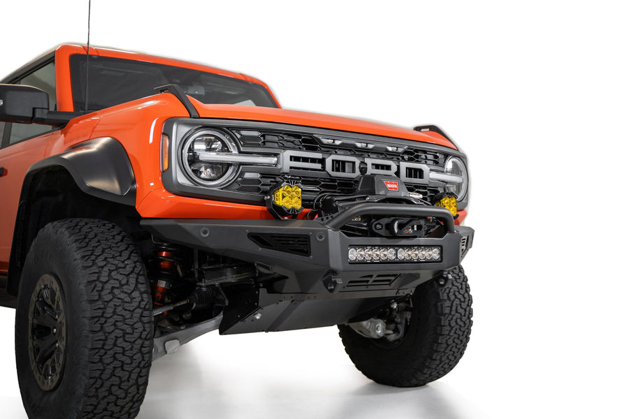 Addictive Desert Designs Rock Fighter Winch-Ready Front Bumper - 2022-2026 Ford Bronco Raptor