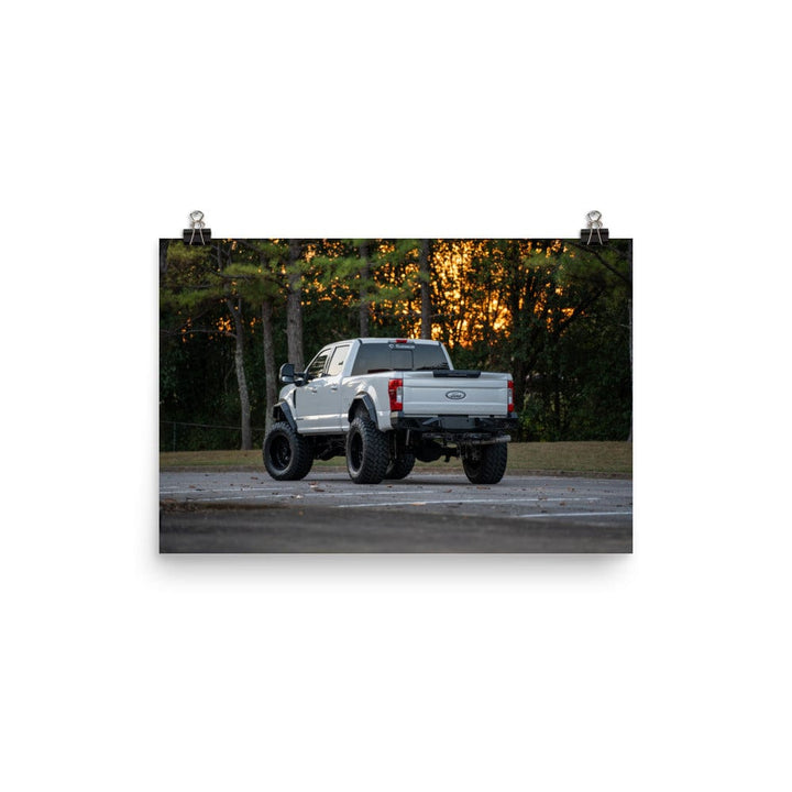 F-250 Sunset Poster