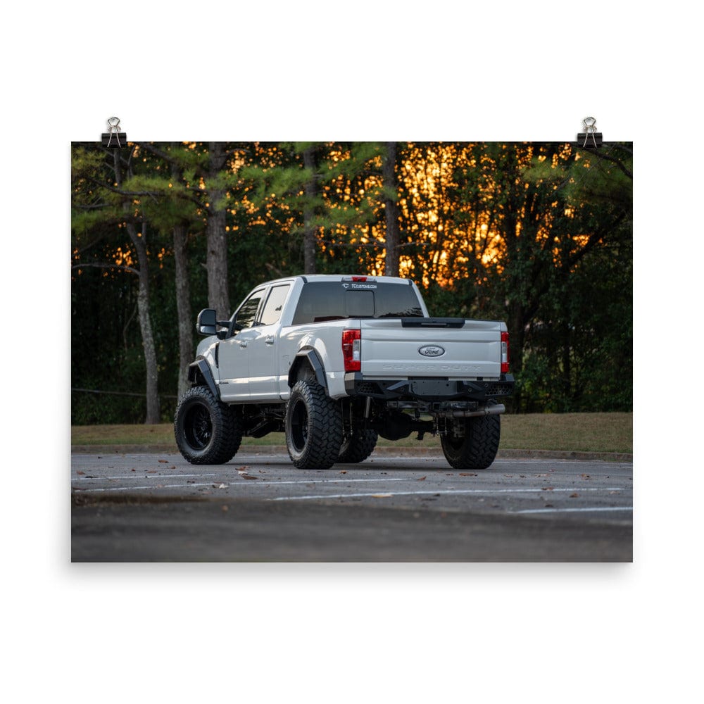 F-250 Sunset Poster