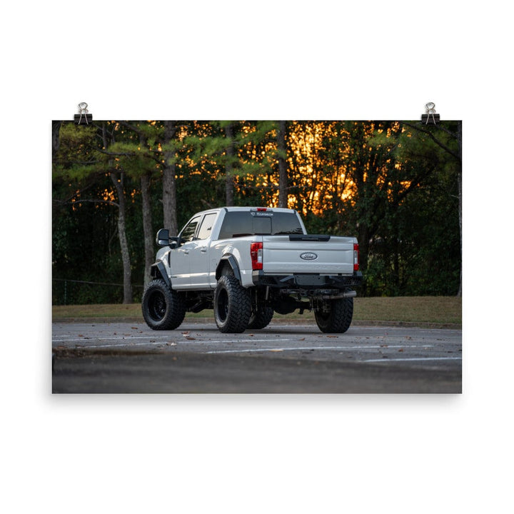 F-250 Sunset Poster