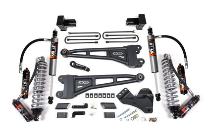 BDS 4" Lift Kit - 2023-2026 Ford F-450 Super Duty 4WD (w/ Radius Arms | FOX 2.5 Coilover Conversion - Performance Elite)