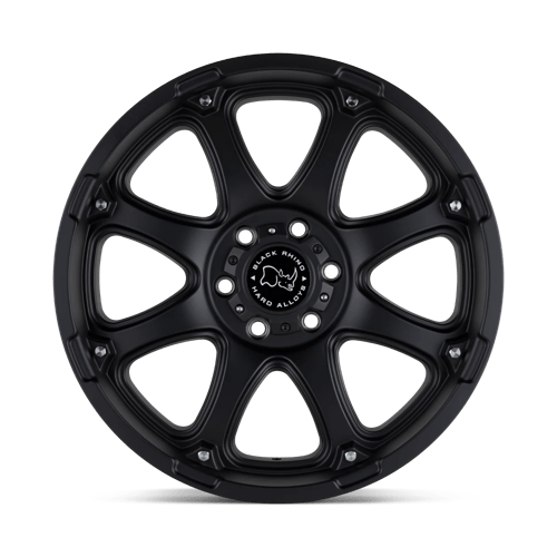 Black Rhino Hard Alloys | GLAMIS | Matte Black | 20X9 | 6X139.7 | 12mm/5.47" | 2090GLA126140M12