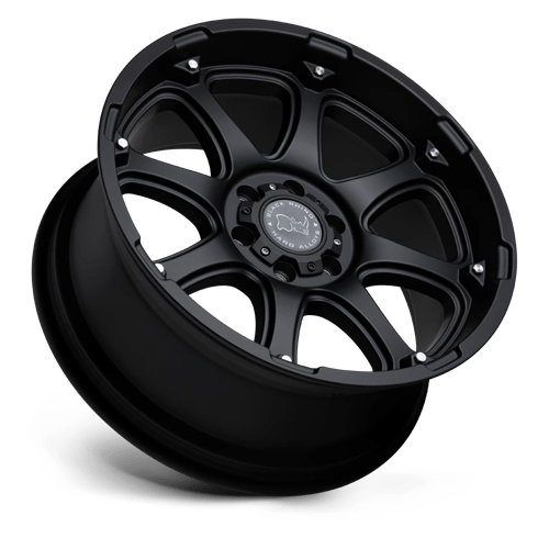 Black Rhino Hard Alloys | GLAMIS | Matte Black | 18X9 | 8X170 | -12mm/4.53" | 1890GLA-28170M25